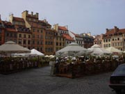 Strassencafe in der Altstadt Warschau